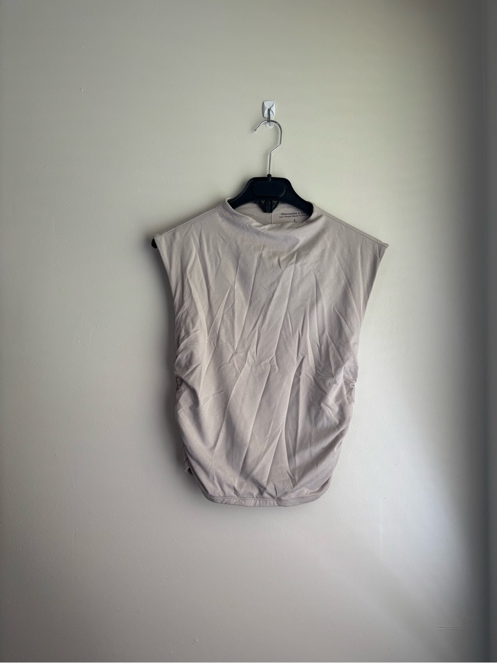 Abercrombie & Fitch Paloma Mock Neck Sleeveless Top - Grey/Taupe (S)